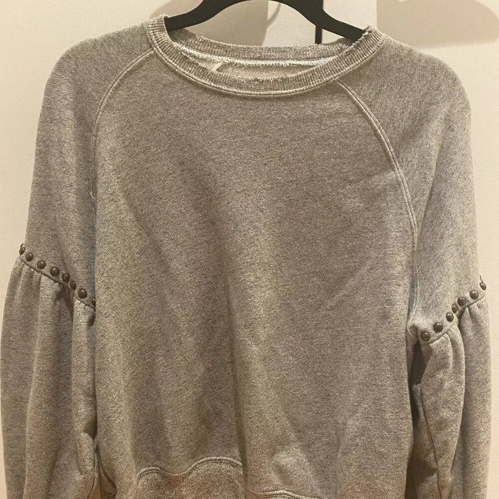 The Great gray sweatshirt with studs